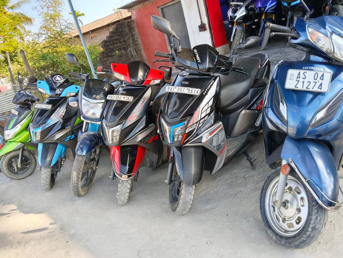 TVS scooty / scooter available on rent in guwahati