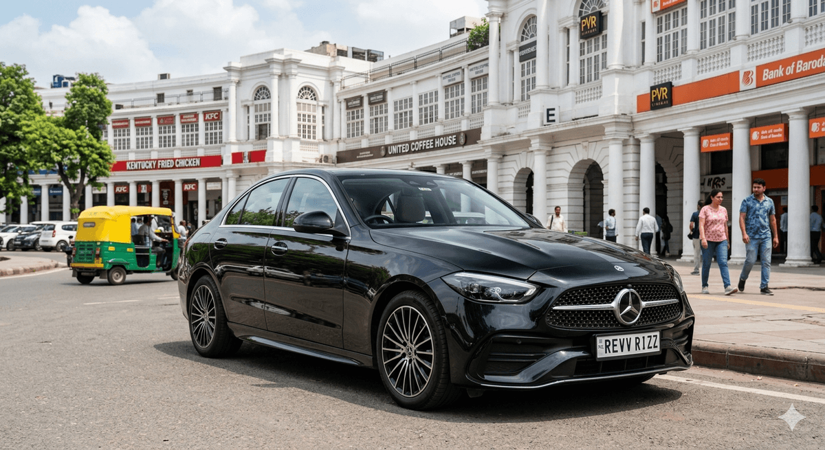 Mercedes-Benz c-class available on rent in delhi