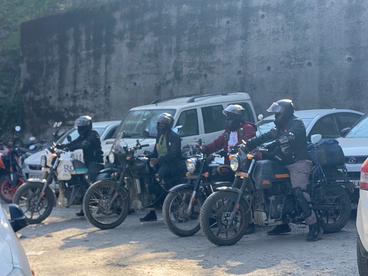 Royal Enfield scram 440 available on rent in shimla